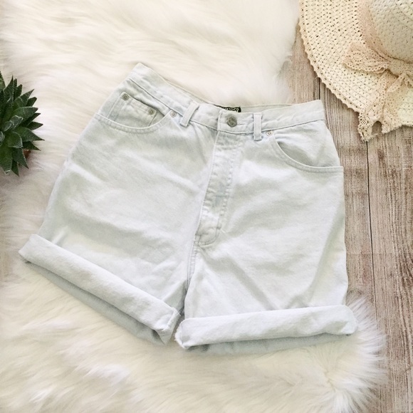 Vintage Pants - Vintage 90s High Waisted Mom Jean Shorts